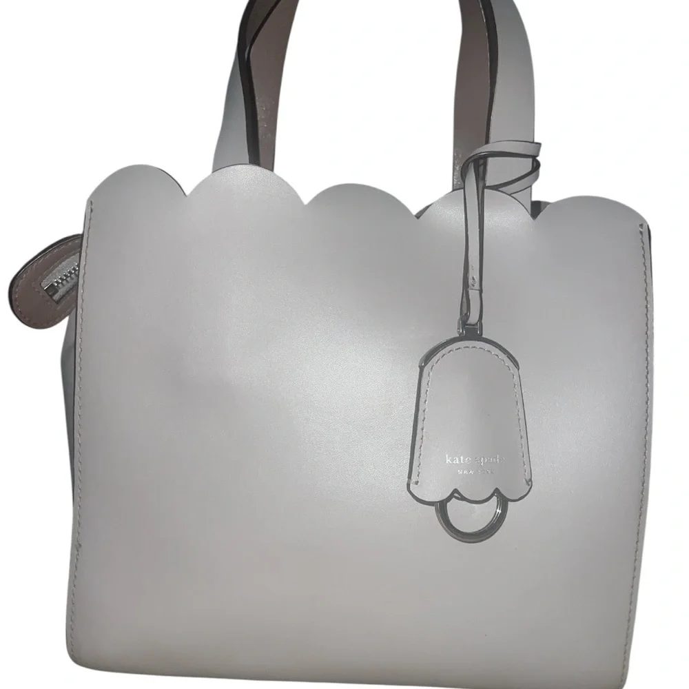 Kate Spade lavender & Gray Scalloped Tote - Picture 2 of 5